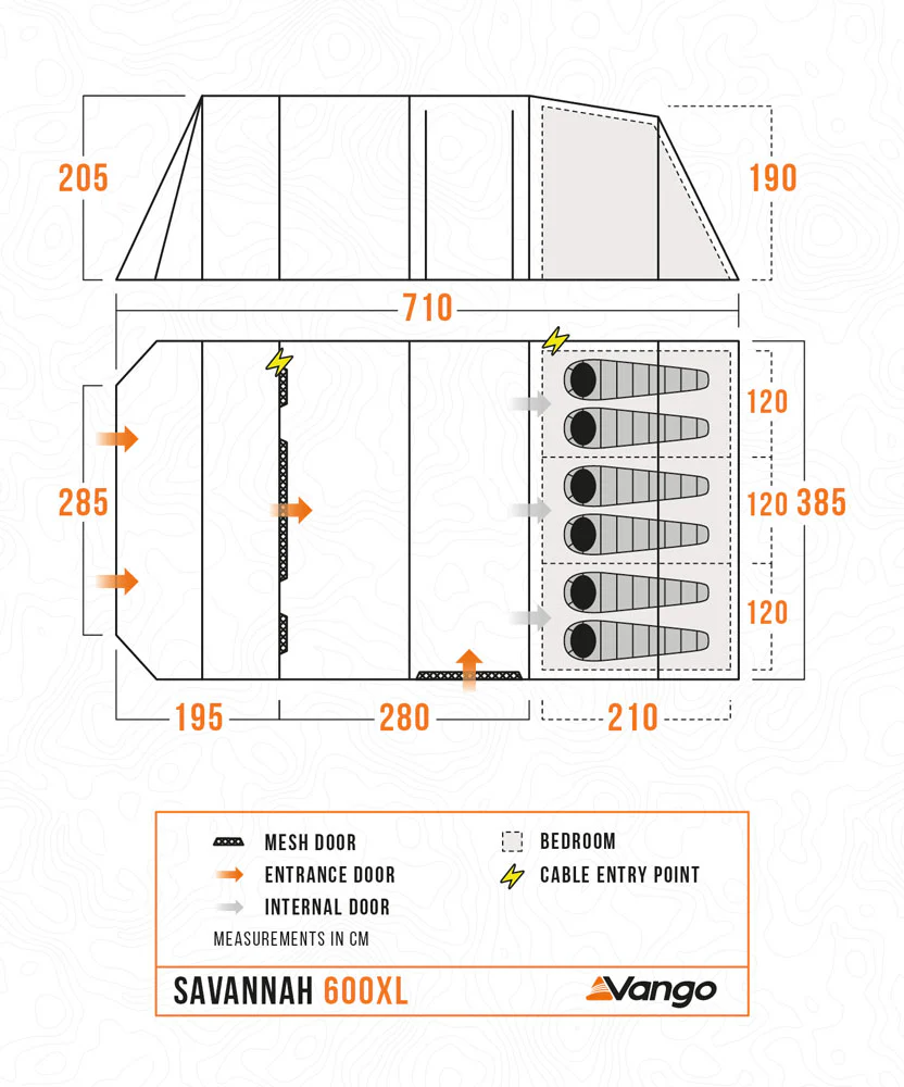 Vango Savannah 600XL Poled Tent Package - Image 9