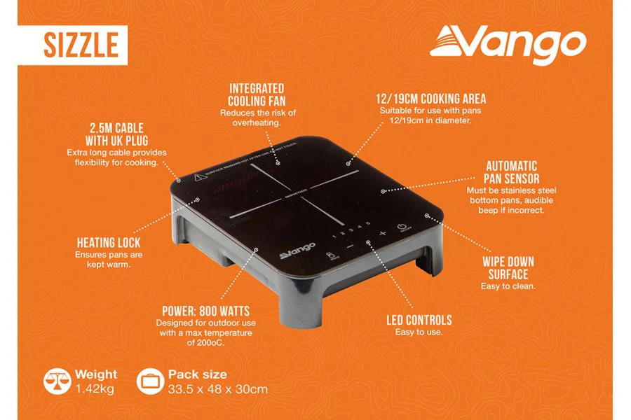 Vango Sizzle Induction Hob Single - Image 6