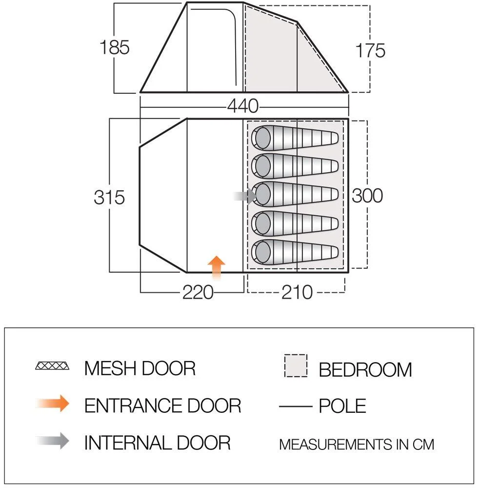 Vango Skye 500 Poled Tent - Image 9