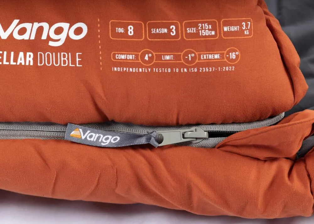 Vango Stellar Double Sleeping Bag Harissa - Image 6