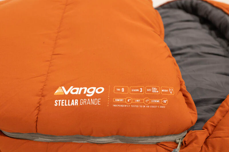 Vango Stellar Grande Sleeping Bag Harissa - Image 5