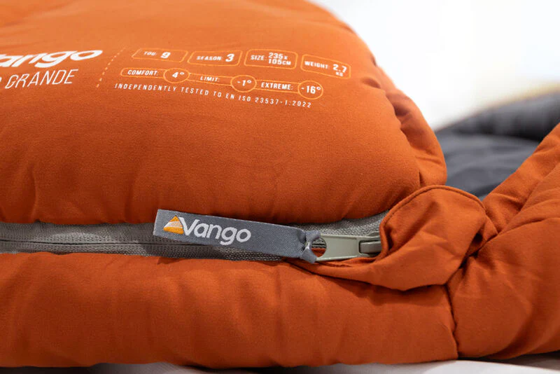 Vango Stellar Grande Sleeping Bag Harissa - Image 8