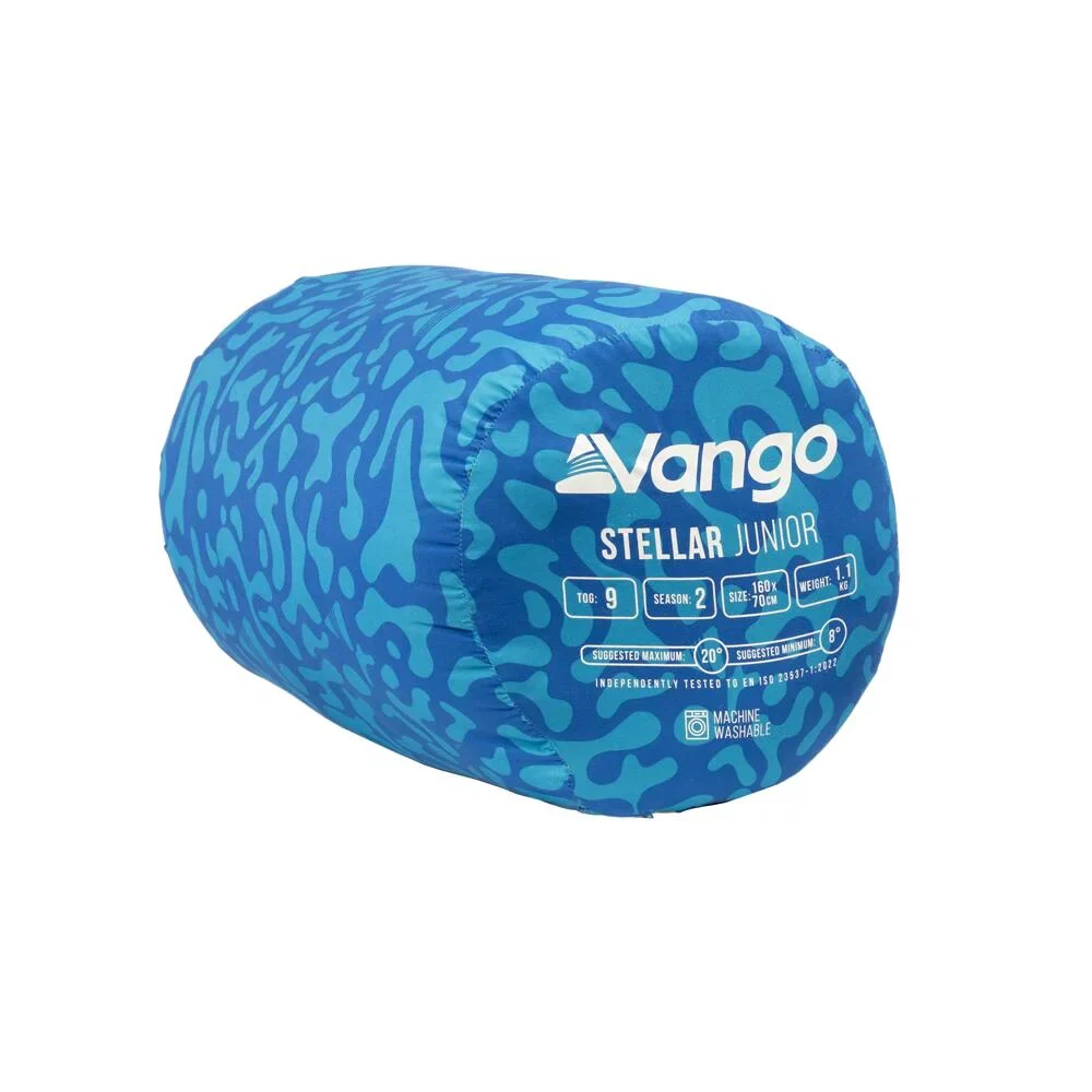 Vango Stellar Junior Sleeping Bag Atlantic Blue - Image 2