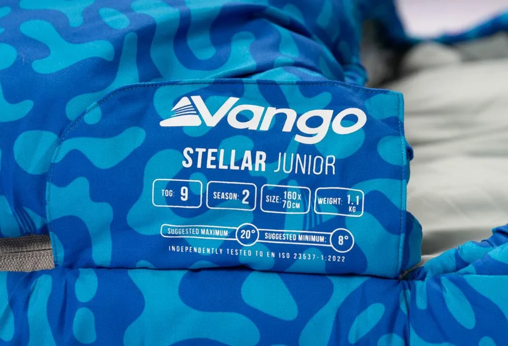 Vango Stellar Junior Sleeping Bag Atlantic Blue - Image 3