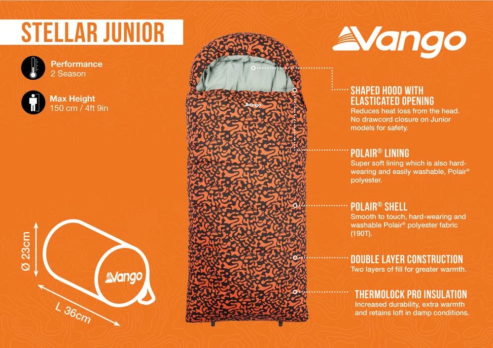 Vango Stellar Junior Sleeping Bag Byzantium - Image 2