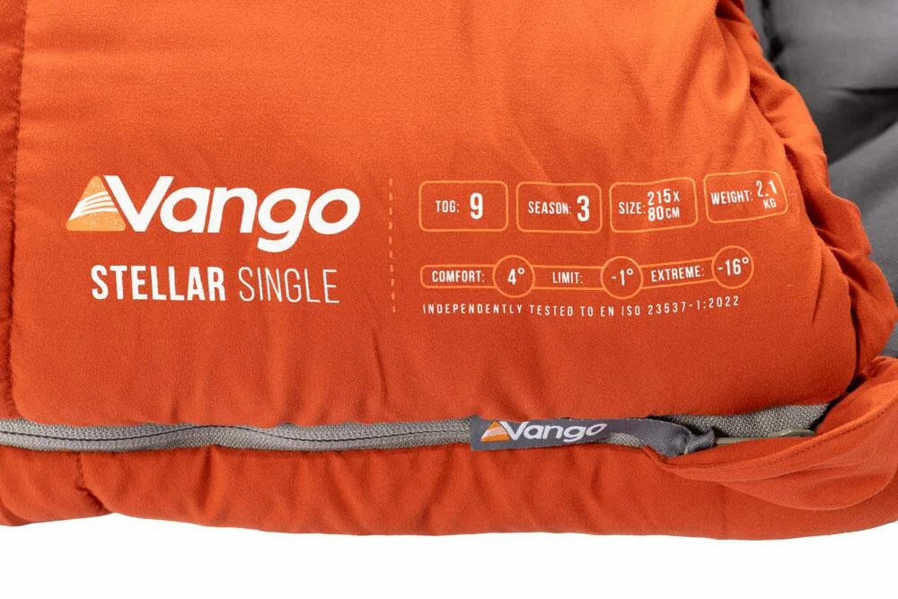Vango Stellar Single Sleeping Bag Harissa - Image 2