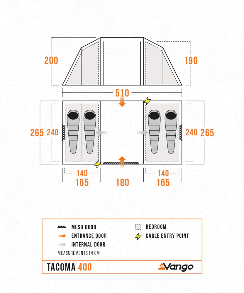 Vango Tacoma 400 Poled Tent Package - Image 11