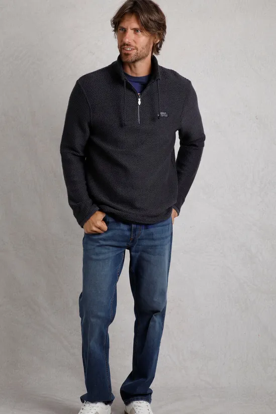 Weird Fish Cruiser 1/4 Zip Macaroni Sweat Shirt - Image 3