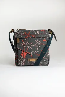 Weird Fish Dibley Printed Canvas Cross Body Bag - Image 2
