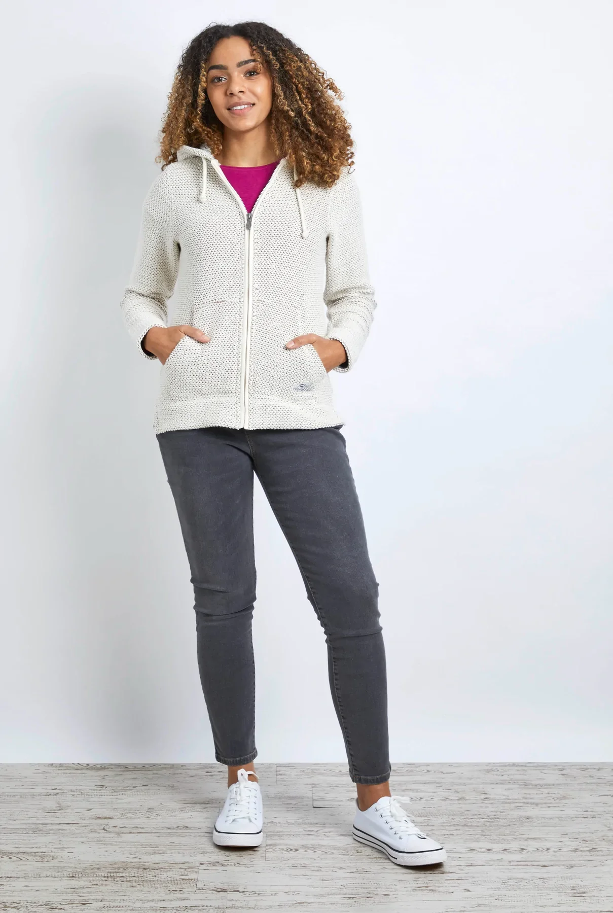 Weird Fish Ladies Weylin Full Zip Macaroni Hoody - Image 2