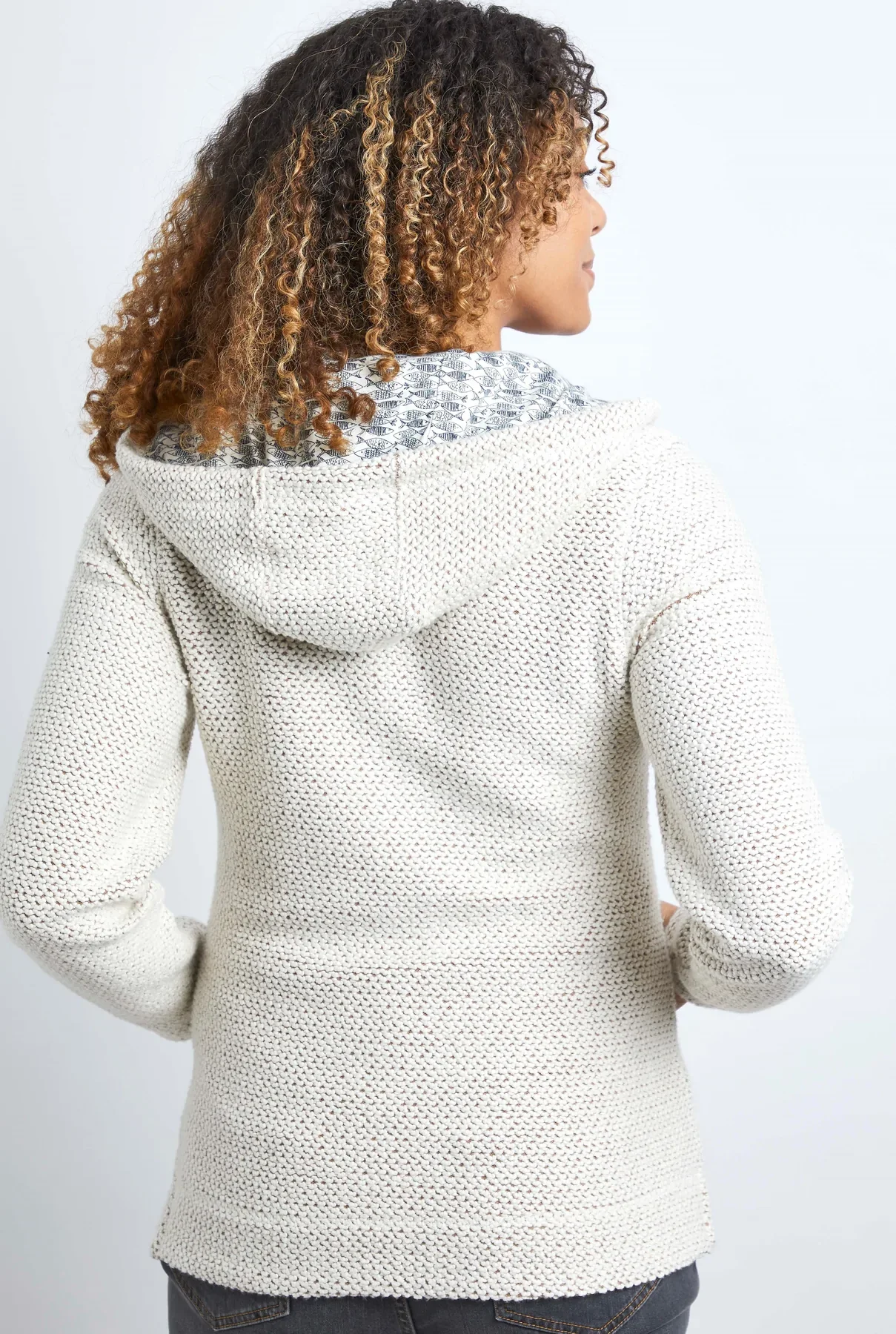 Weird Fish Ladies Weylin Full Zip Macaroni Hoody - Image 3