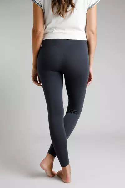 Weird Fish Louisa Stretch Leggings Washed Black - Image 2
