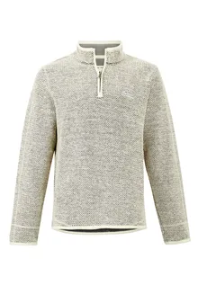 Weird Fish Mens Stern Eco 1/4 Zip Macaroni Ecru - Image 2