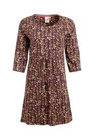 Weird Fish Ladies Ravina Organic Cotton Printed Jersey Tunic Coffee - Image 3