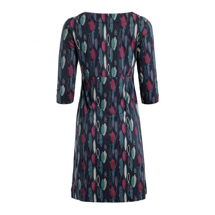 Weird Fish Starshine Organic Cotton Printed Dress - Image 4