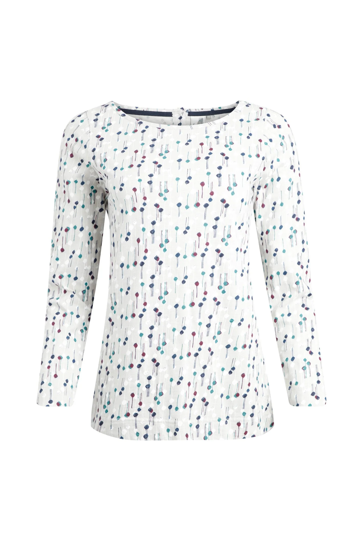 Weird Fish Tupelo Organic Printed Long Sleeved T shirt - Image 7