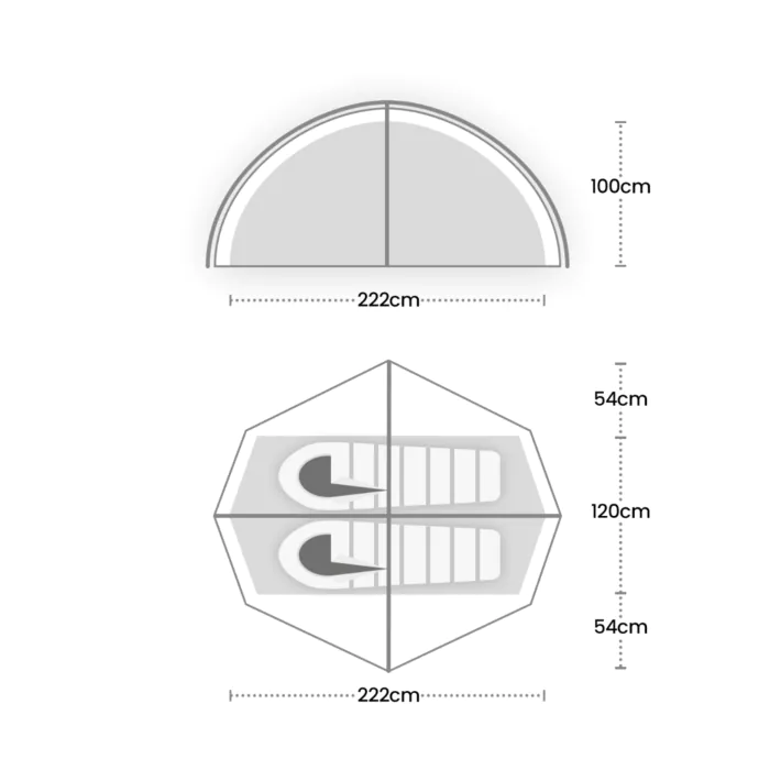 Wild Country Helm Compact 2 Person Dome Tent - Image 4
